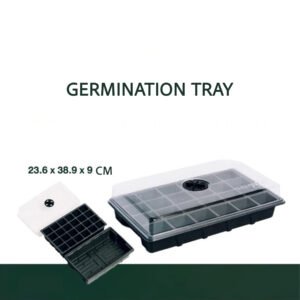 Germination Tray with Dome Cover – 24-Hole Seedling Starter (Green)
