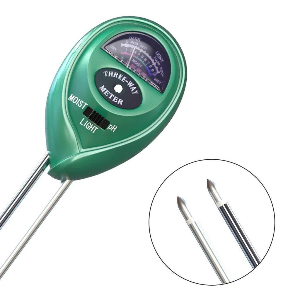 Soil Tester 3-in-1 Plant Moisture Sensor (Green) Soil Tester 3-in-1 Plant Moisture Sensor (Green)